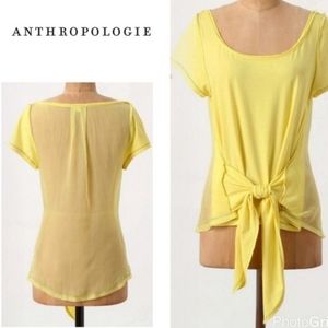 NEW Anthro Leifnotes Amee Yellow Top S